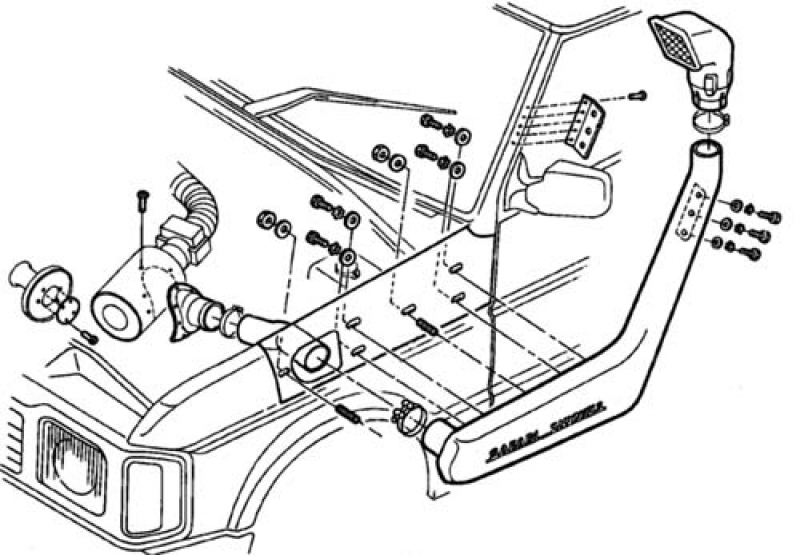 Safari-Snorkel Discovery V8 Bj. 90-94, SS325HF